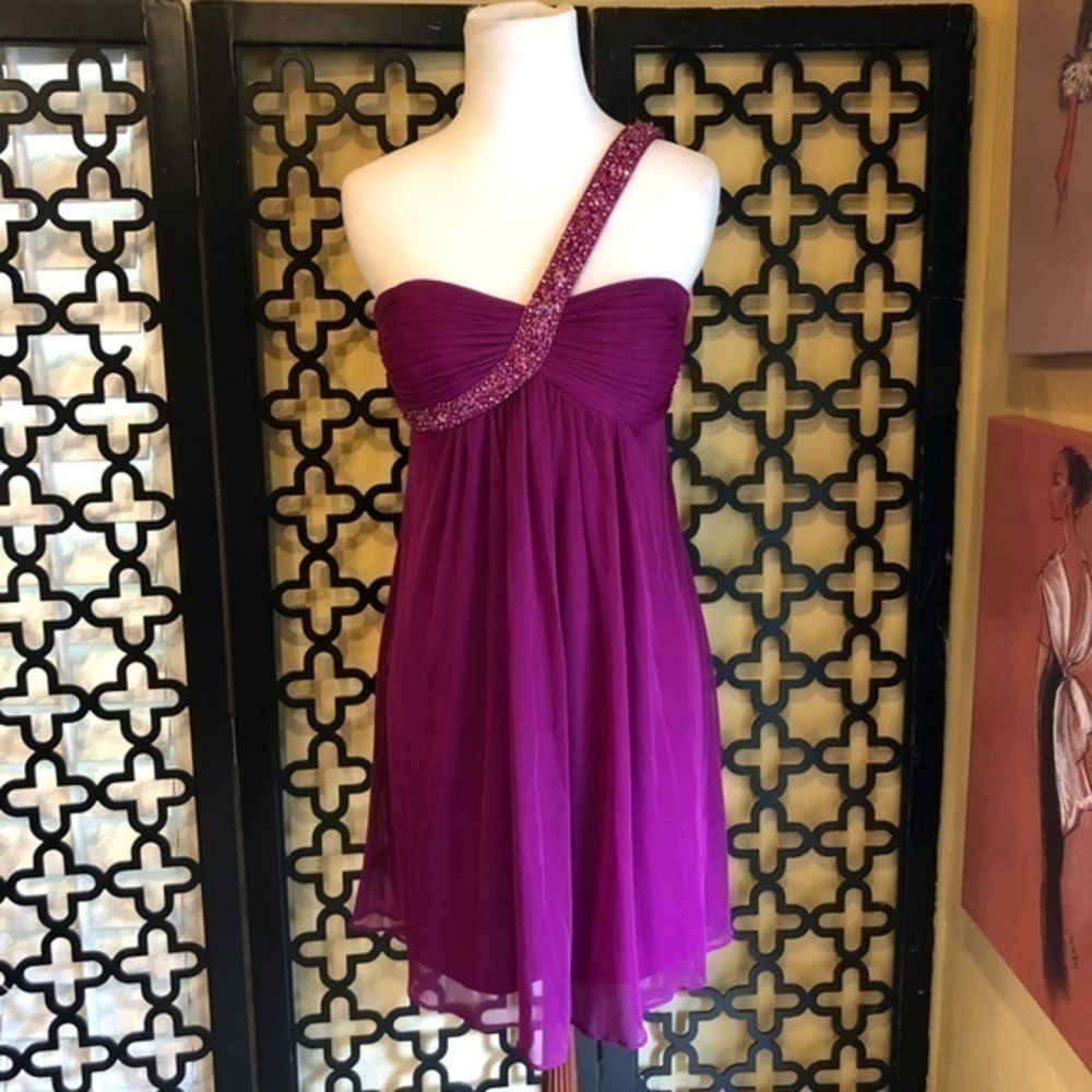XSCAPE BY JOANNA‎ FUSCIA COCKTAIL DRESS